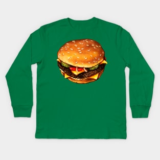 Cheesburger Kids Long Sleeve T-Shirt